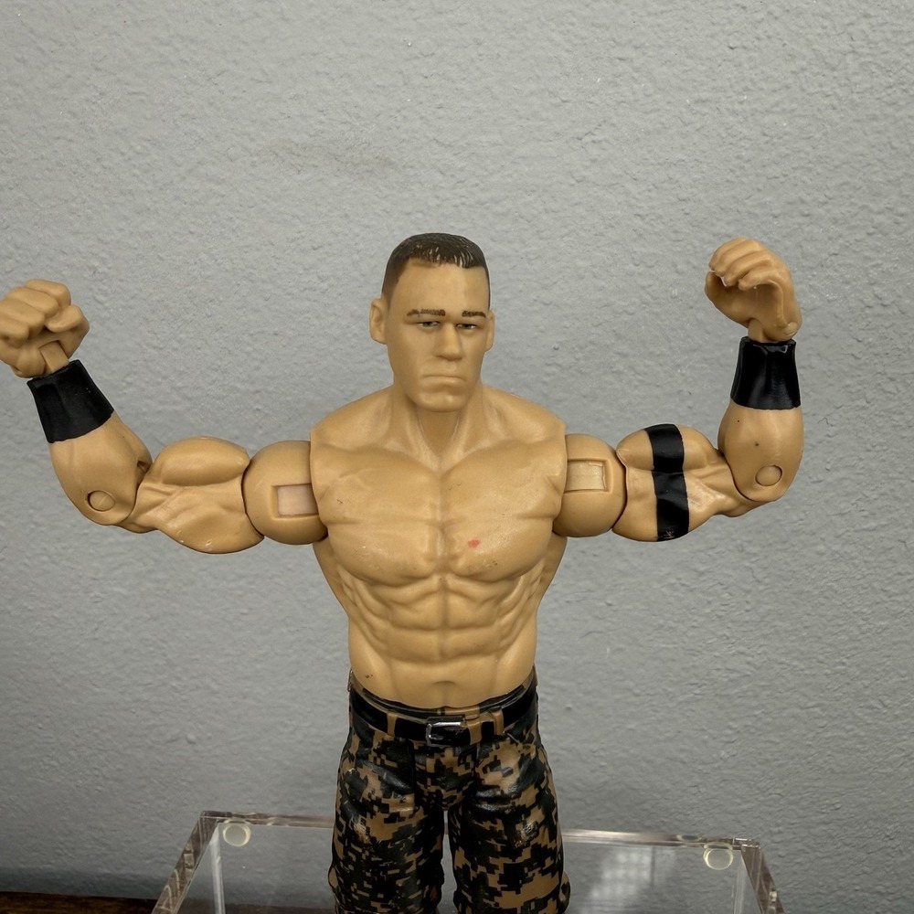 2011 John Cena Camo Shorts WWE Action Figure WWF - Picture 5 of 7